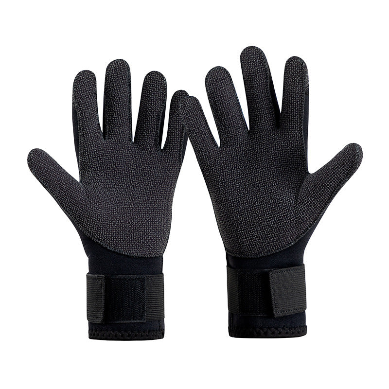 3/5mm Thick Kevlar Diving Gloves. Scratch-proof, for fish hunting, deep dive, spearfishing & skiing.