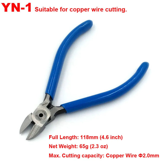 Japan GOOT Mini Pliers Diagonal Cutter Long Nose Nippers for Home Use Hobby Hand Tools Cutting Plastic Soft Wire Bending Holding