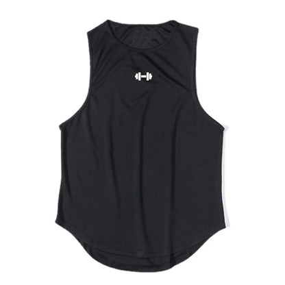 Summer Men's Gym Tank Top Fitness Training Clothing Quick-drying Loose Bodybuilding Sleeveless Shirt Men Fashion Basketball Vest