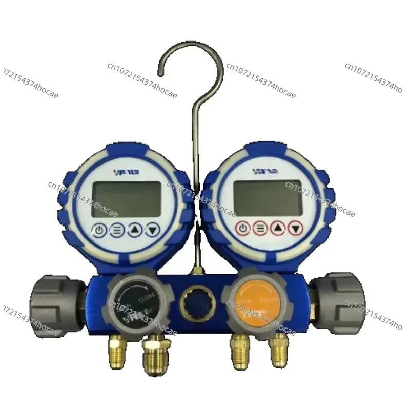 Refrigeration Tools Value Digital Multigas Manifold Gauge VDG-4-S1 With High Vacuum Hose