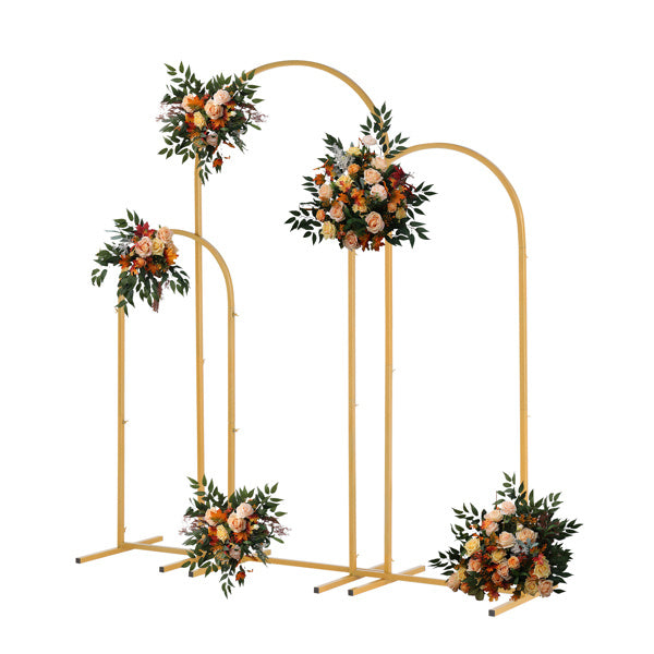 Top Door Frame, Gold Three Piece Set, Iron Arch, Wedding Celebration