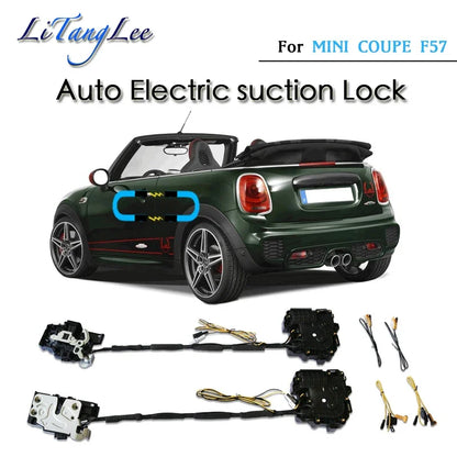 For MINI COUPE F57 2016~2019 Car Soft Close Door Latch Pass Lock Actuator Auto Electric Absorption Suction Silence Closer