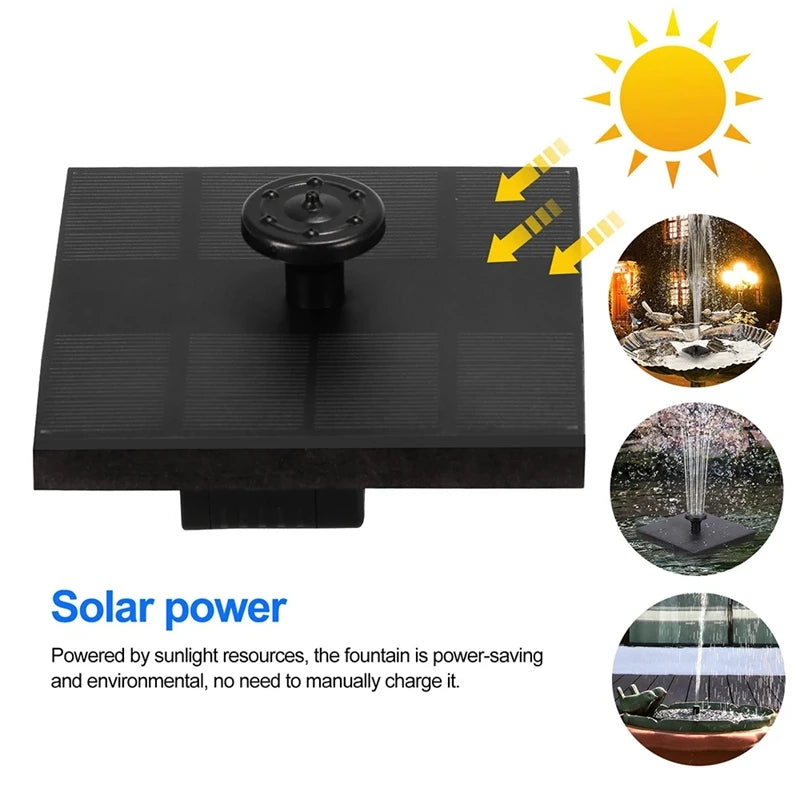 HOT SALE Solar Power Water Fountain Pump Solar Fontein Bird Fountain Water Floating Fountain Pond Garden Patio Decor Lawn Decor