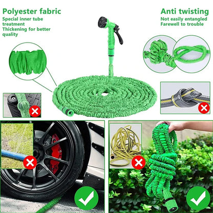 High Pressure Car Wash Water Gun Household Plastic Telescopic Hose Set Car Garden Garden Shower Hose