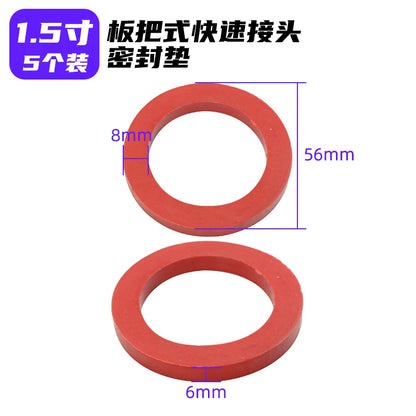 5Pcs CE aluminum alloy quick connector rubber ring rubber pad 2 3 4 inch YouTube connector waterproof sealing gasket