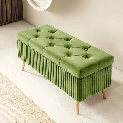 Entrance Velvet Stools for Living Room Furniture Home Ottomans Nordic Storage Bench Bedroom Shoe Changing Stools Bed End Stool