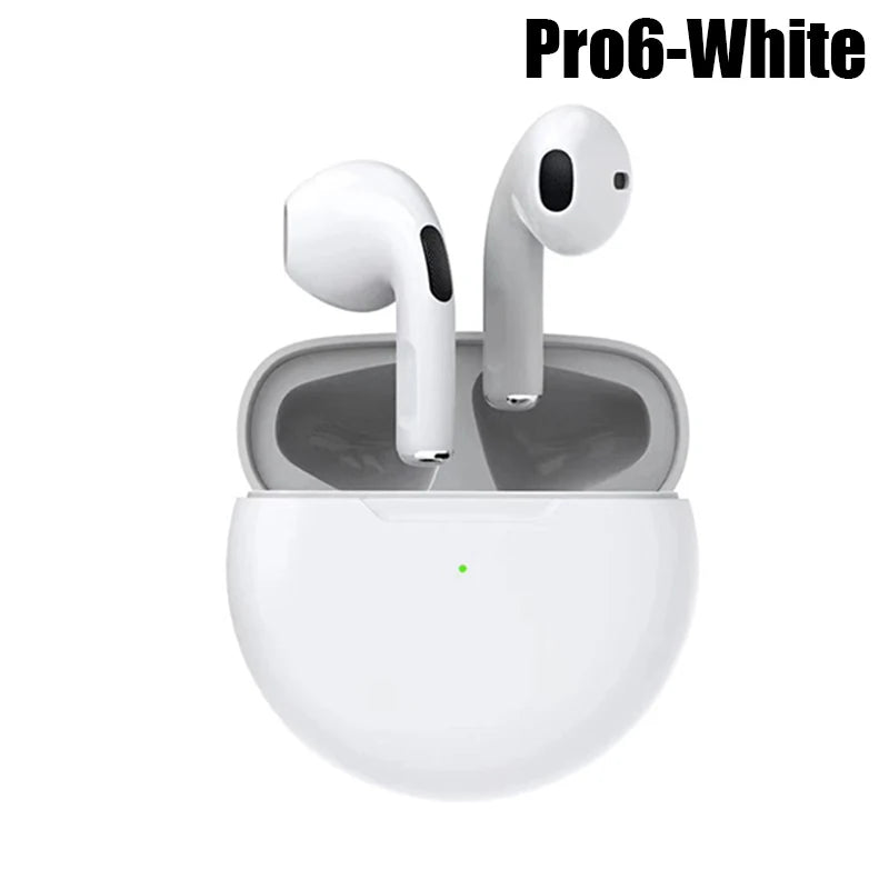 Original Air Pro 6 TWS Wireless Bluetooth Earphones In Ear Earbuds with Mic Noise Cancelling Headset For Apple iPhone Headphones