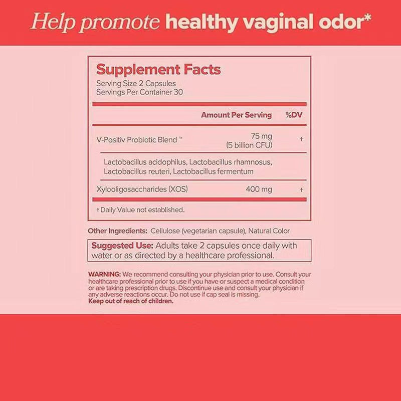 60 Tablets Of Women's Vaginal Probiotic PH Balancing Prebiotic Health Capsules To Protect Women's Health VAGINAL PROBIOTICVitamin