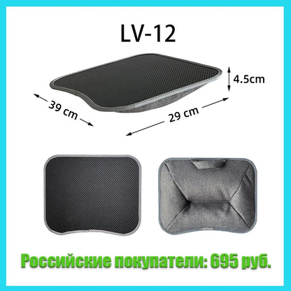 MUMUCC Multifunctional Laptop Desk With Cushion and Filled with Foam Particles, Small Pillow Table, Hard Mouse Pad Large