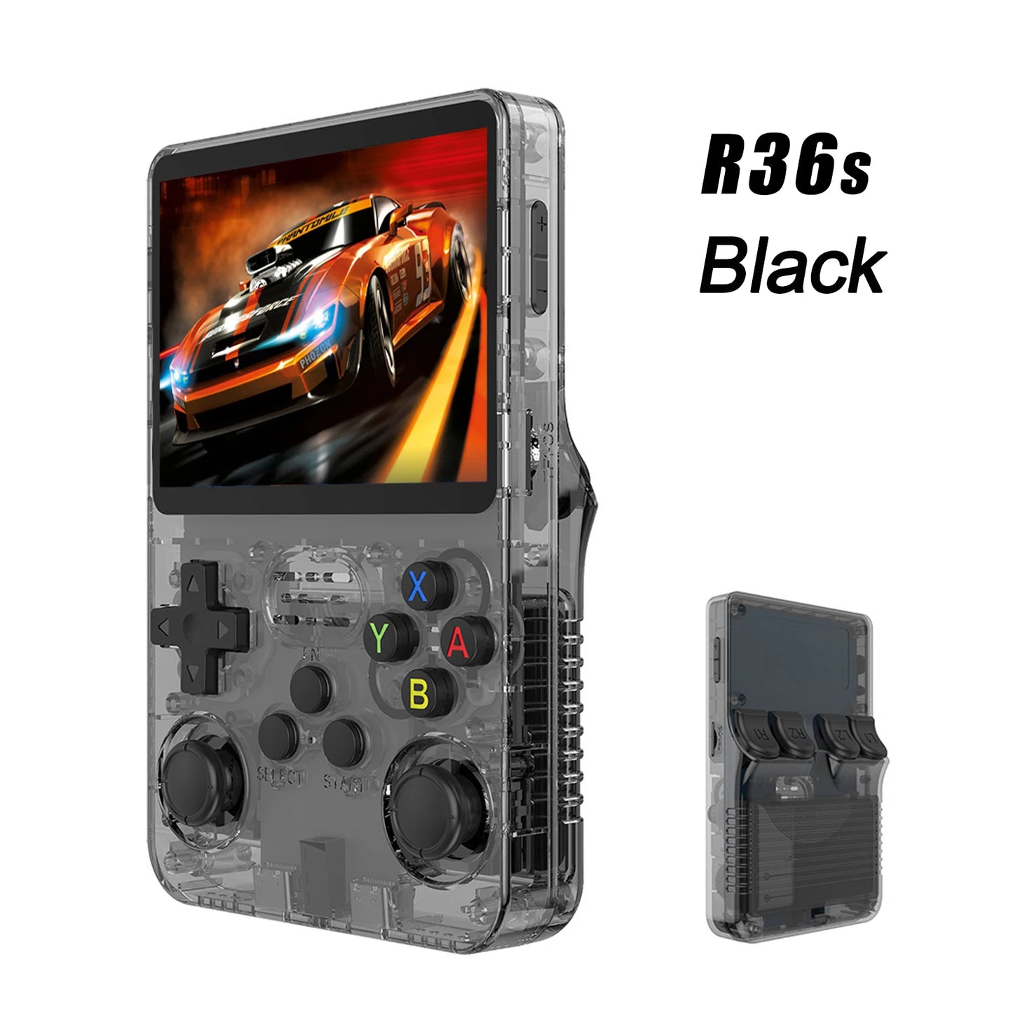 GAMINJA 3.5Inch IPS 640x480 Screen Handheld Game Console 64GB Memory Classic Games Portable Handheld Open Source Game Console