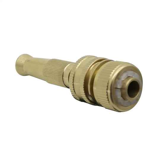 3/4" Female Thread Adjustable High Pressure Brass Water Gun With 3/4" Male Thread to DN16 Pipe Interface Connector Watering Tool