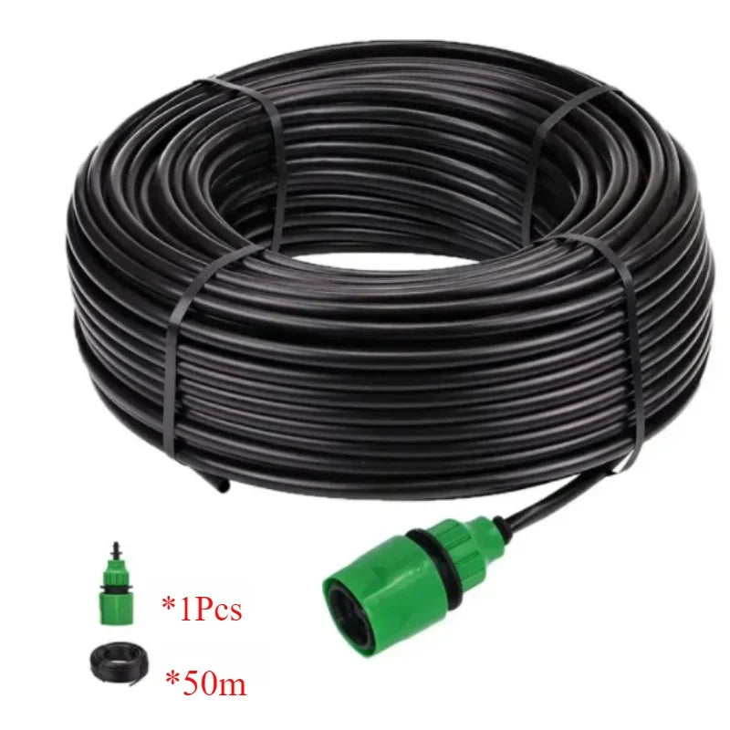 DIY 5-50m PVC Garden Watering Garden Hose 4/7mm Micro Irrigation Pipe Drip Watering Kits with Adjustable Drippers Punch Tool