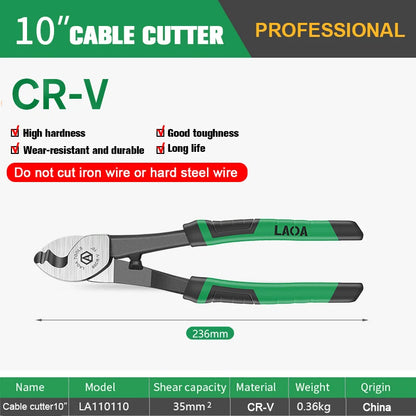 LAOA Cable Cutter CR-V Crimping Pliers Bolt Cutting Electrical Wire Stripper Combination Multifunction Hand Tools Anti-Slip