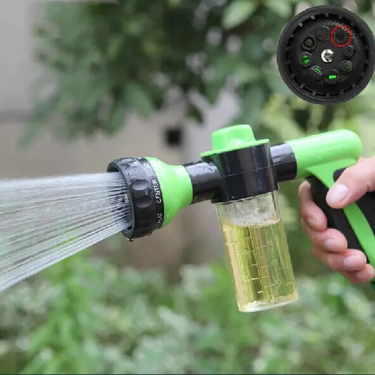 8Function Portable Auto Foam Lance Water Gun High Pressure Nozzle Jet Car Washer Sprayer Garden Clean Tool Automobiles Wash Tool