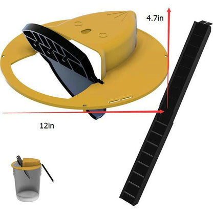 1Pc Pitfall Mouse Catcher Trap Bucket Automatic Reset Flipping Sliding Bucket Lid Automatic Reset After Catching Mice