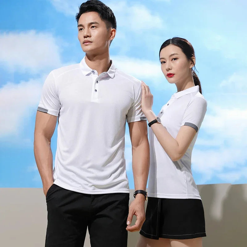 Summer Quick Drying Polos Free Printed Ice Cooling Shirt for Men Women Custom Design Company Logo Golf Polo Short Sleeve Jersey