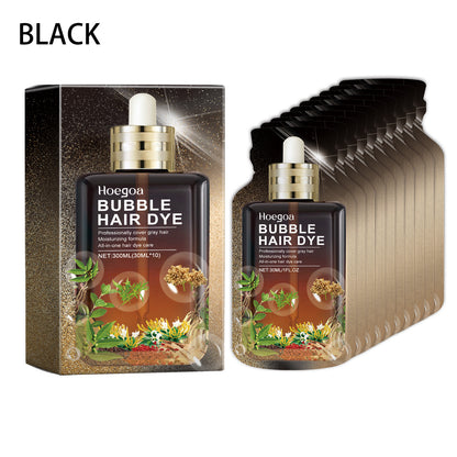 Hoegoa Hair Dye Shampoo Bubble Colored Hair Dye Shampoo Hair Color Dye Color Blackening Shampoo