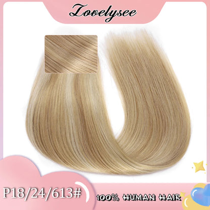 60Grams Lightweight Straight Clip In Human Hair Extensions Full Head 3Pcs Ombre Color Brazilian Machine Remy Hairpiece for Women