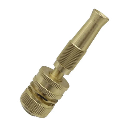 3/4" Female Thread Adjustable High Pressure Brass Water Gun With 3/4" Male Thread to DN16 Pipe Interface Connector Watering Tool