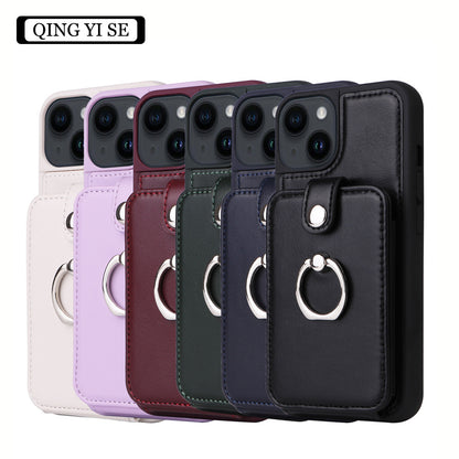 Suitable for iPhone 14 wallet phone case  Apple 13 Promax flip cover protective case accordion card insertion phone leather case