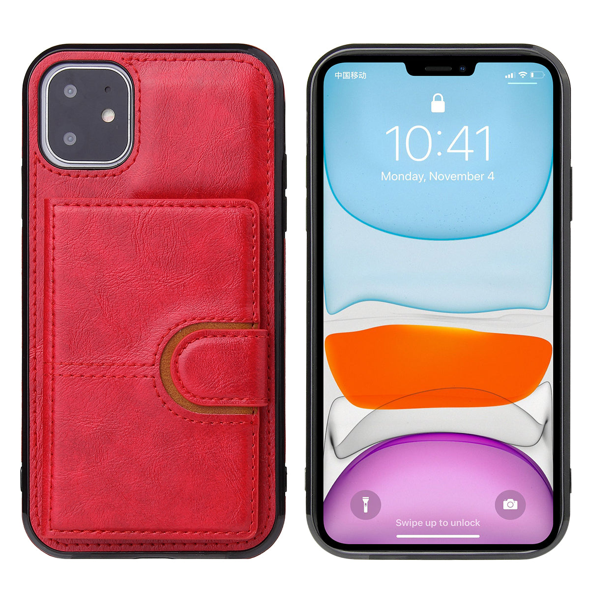 Suitable for iPhone 13 wallet phone case, iPhone 13 Promax card insertion leather case, Apple 11 anti drop phone case