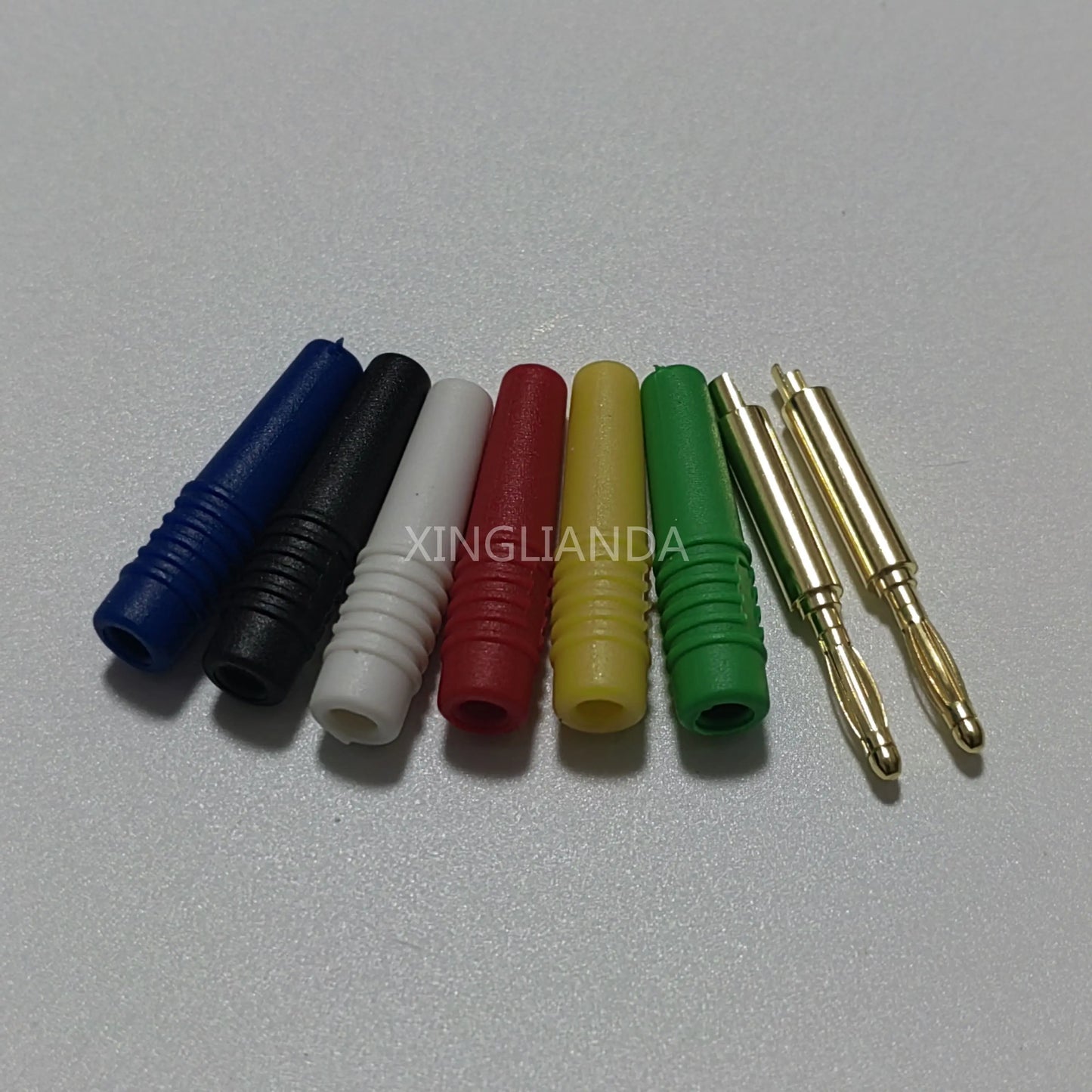 5PCS Low Frequency 2mm Pure Copper Banana Plug with Integration Type and Lantern Head for Power Supply Output plug