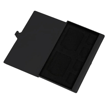 Portable Monolayer Aluminum 2SD + 4TF Cards Memory Cards Case Storage Box microsd/micro Holder Bag Memory Protector Box