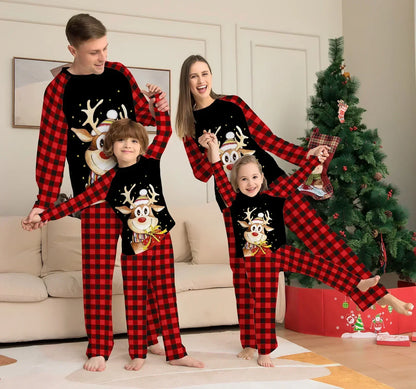 2024 Christmas Pajamas Family Set Red Green Mother Kids Adult Baby Xmas Family Matching Outfits Family Christmas Pajamas Clothes