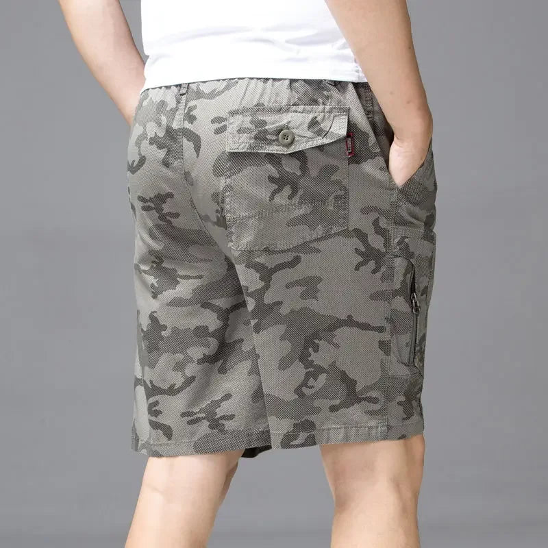 Male Short Pants Hiking Blue Camouflage Men's Cargo Shorts Camo Designer Jorts Streetwear Comfortable Y2k Clothing Young On Sale