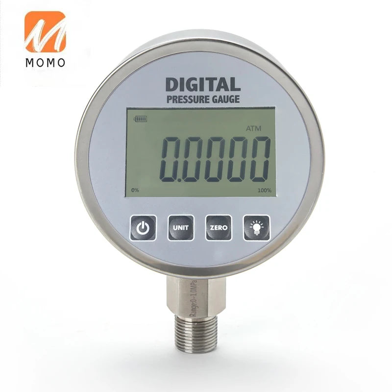 Hydraulic Vacuum Digital Pressure Gauge G 1/4 Male Connector Oil Gas Water Pressure Gauge 1000BAR 0-100MPa 10000PSI