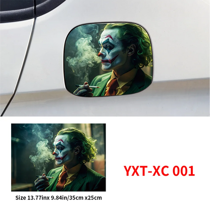 Funny Joker Auto Fuel Tank Sticker Car Sticker Waterproof Sunscreen Decal Fuel Gage Empty Stickers Car Styling Vinyl Accessories