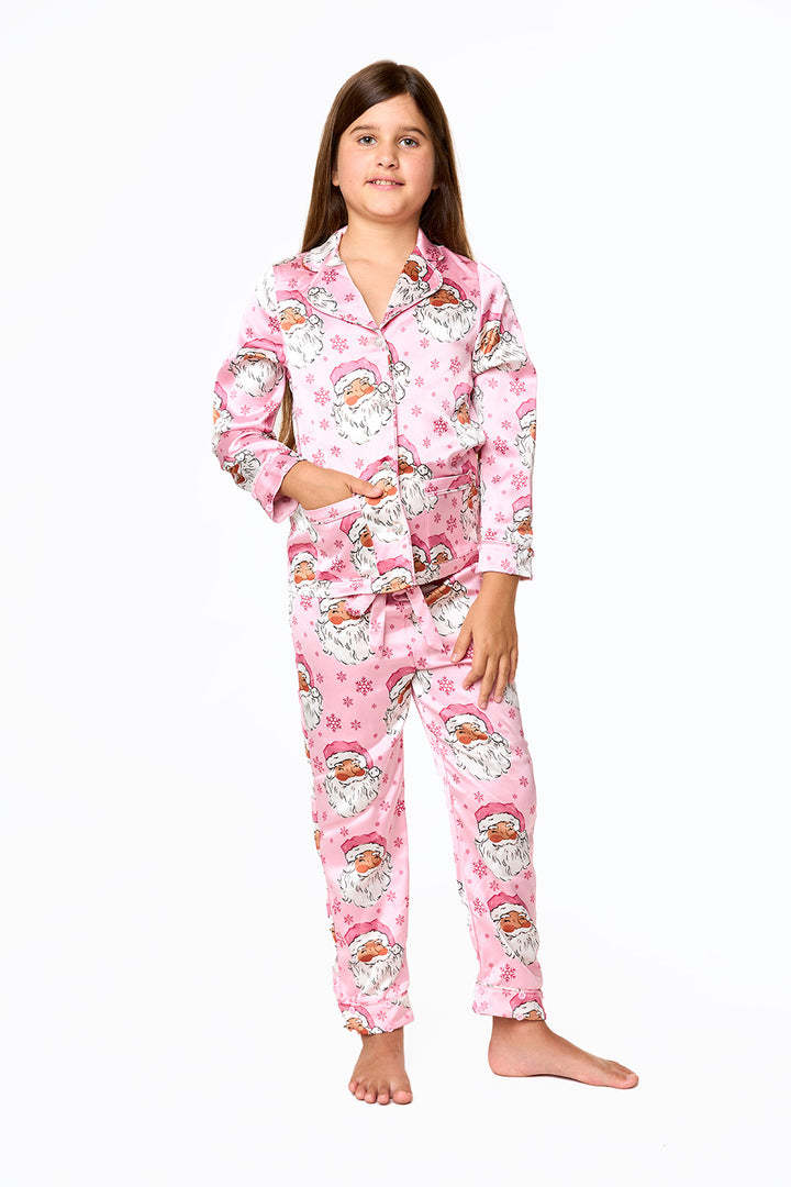 Parent child outfit European and American Christmas pajamas set printed home clothes for women