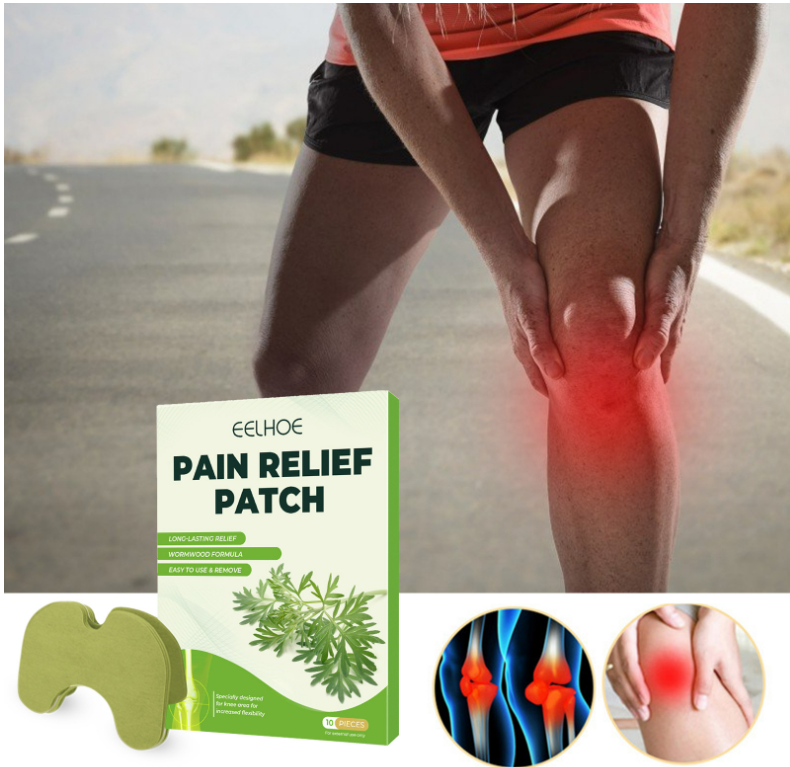 EELHOE Mugwort pain relief patch to relieve joint, lumbar, cervical, knee, leg and tendon pain