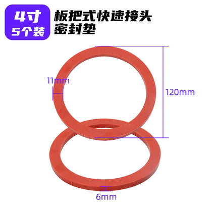 5Pcs CE aluminum alloy quick connector rubber ring rubber pad 2 3 4 inch YouTube connector waterproof sealing gasket