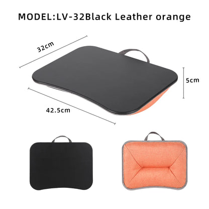 MUMUCC Multifunctional Laptop Desk With Cushion and Filled with Foam Particles, Small Pillow Table, Hard Mouse Pad Large