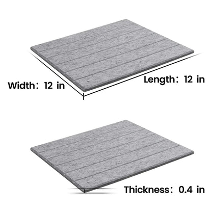 12 Pcs Sound-Absorbing Panels Sound Insulation Pads,Echo Bass Isolation,Used for Wall Decoration and Acoustic Treatment