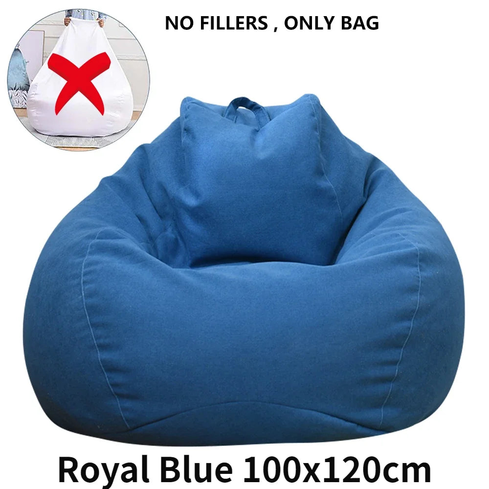 Large Bean Bag Chair Sofa Cover Comfortable Outdoor Lazy Seat Bag Couch Cover without Filler And Replacement Sofa Inner Liner