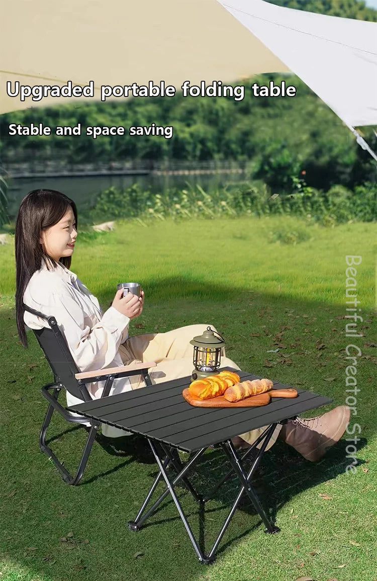 Outdoor Camping Table Ultra Lightweight Folding table Camping Egg Roll Table Portable coffee table Rent House Picnic Table