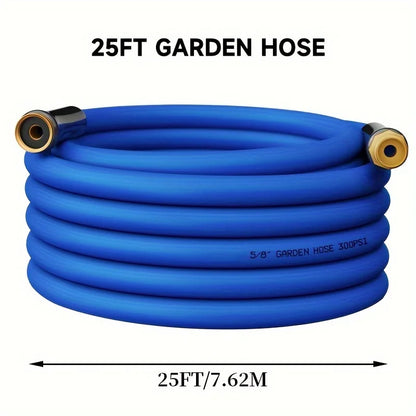 Flexible Garden Hose:Solid Brass Connector,Durable No Kink,Suitable for Lawn Car Pet Cleaning