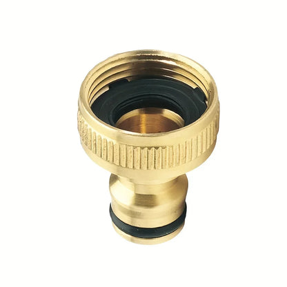 Brass Faucet Tap Connector Mixer Hose Adaptor Quick Connecter 1/2 3/4 Copper Hose Coupling Adapter Garden Watering Fittings Tool