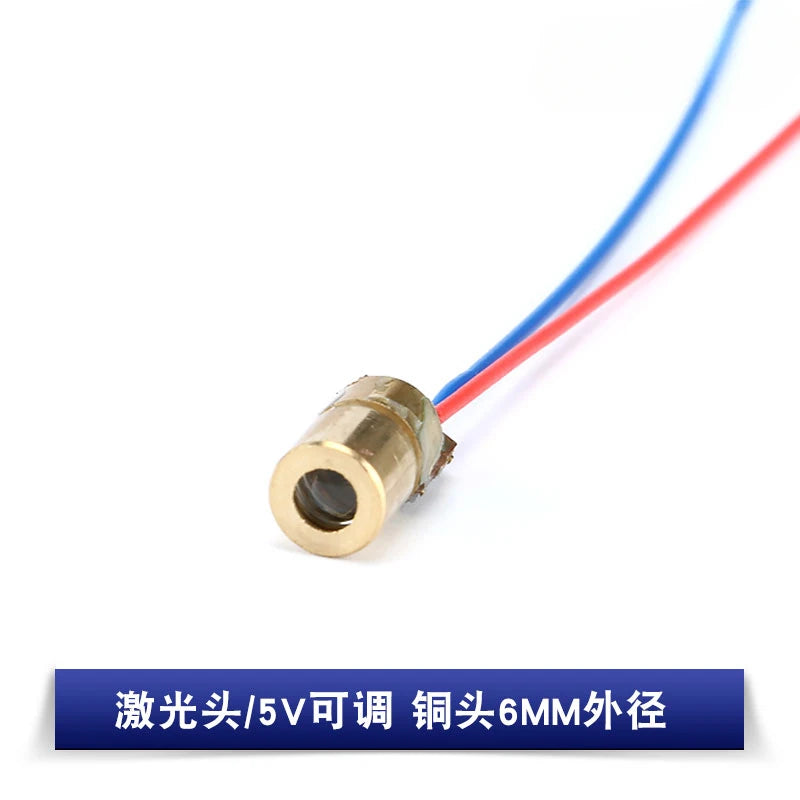 3V 5V laser head diode red dot laser module semiconductor laser tube 6MM outer diameter