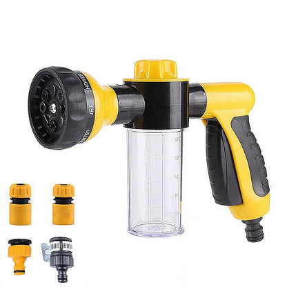 8Function Portable Auto Foam Lance Water Gun High Pressure Nozzle Jet Car Washer Sprayer Garden Clean Tool Automobiles Wash Tool