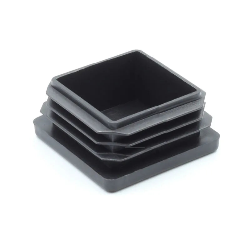 Plastic Rectangle Blanking End Caps Tube Pipe Inserts Plug Square Inner Plug 15x15mm 20x30mm Table Chair Furniture Foot Cover