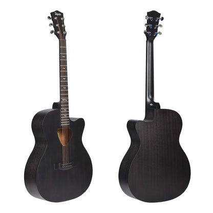 NEW ARRIVAL Folk Guitar Electric Acoustic Guitar Pick Shape Sound Hole With The EQ-17A And Padded Bag