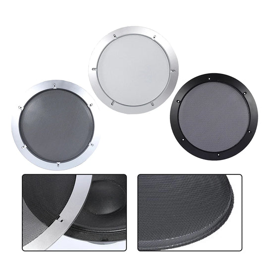 Speaker Net Cover 12Inch Plastic Frame, Metal Iron Wire Grilles Professional Speaker Cover Audio Equipment Parts