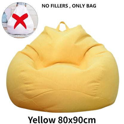 Large Bean Bag Chair Sofa Cover Comfortable Outdoor Lazy Seat Bag Couch Cover without Filler And Replacement Sofa Inner Liner