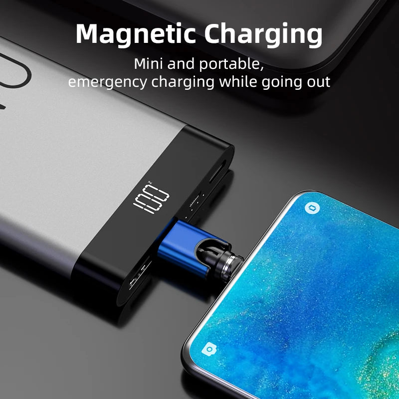 540° degree rotating Mini USB C Magnetic Adapter for iPhone Huawei Xiaomi Samsung  Magnetic Cable Fast Charging Magnet Charger