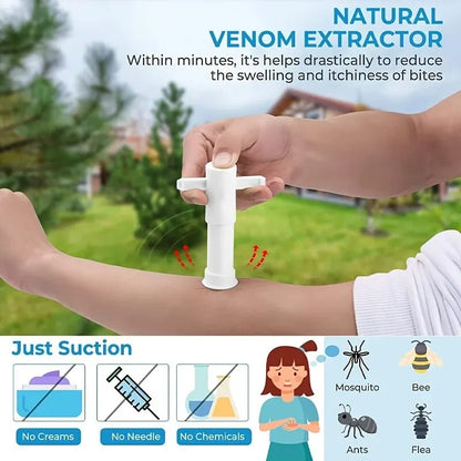 Suction Tool, Poison Remover - Bug Bites And Bee/Wasp Stings, Natural Insect Bite Relief, Chemical Free Single