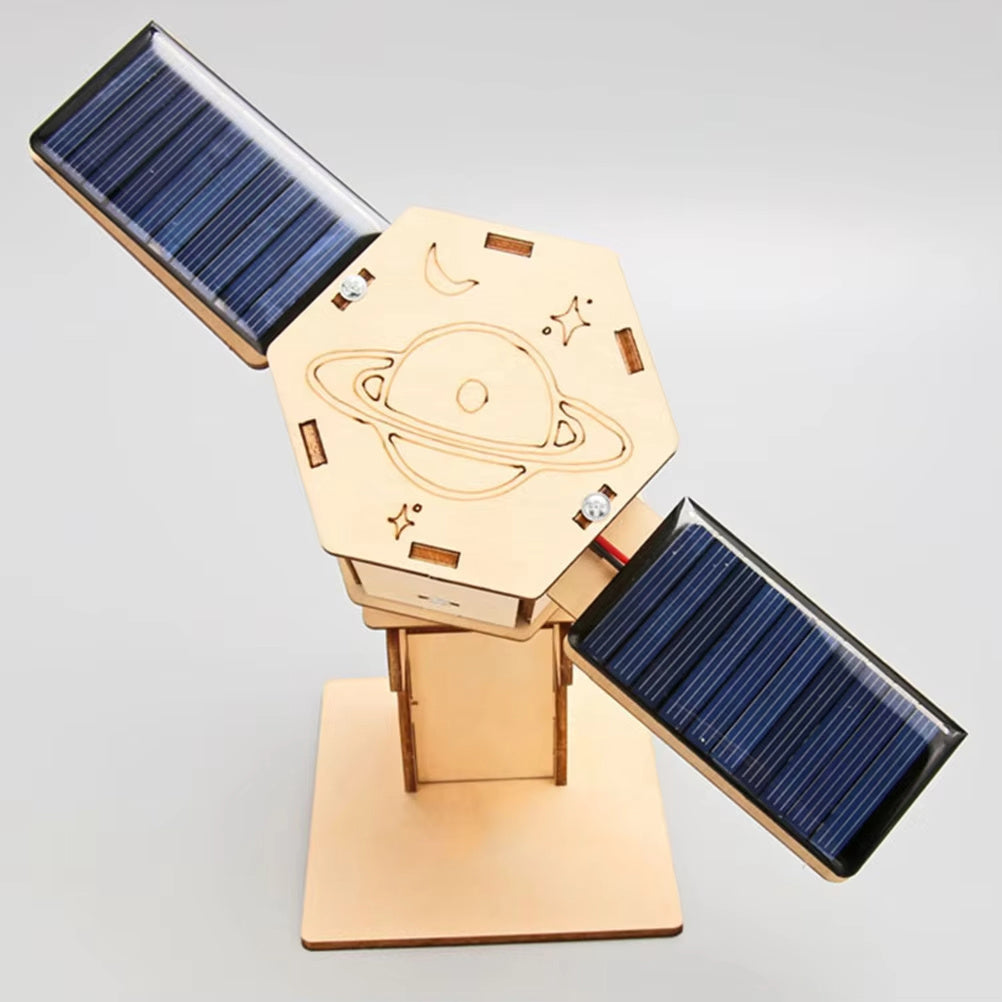 Diy Technology Small Production Stem Experimental Teaching Aids Space Model Artificial Satellite Educational Toys Solar Power Toy Kit Science