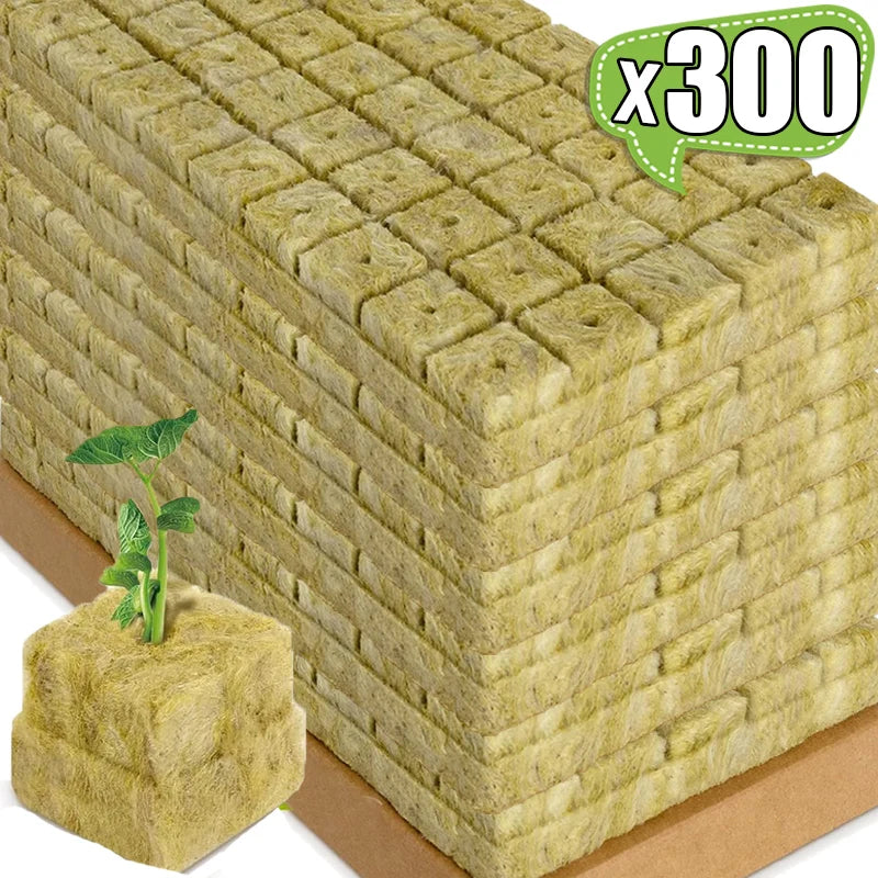 500/50Pcs Planting Cubes Sponge Wool Starter Plugs Hydroponic Grow Media Cubes Seedling Grow Block Greenhouse Garden Supplies